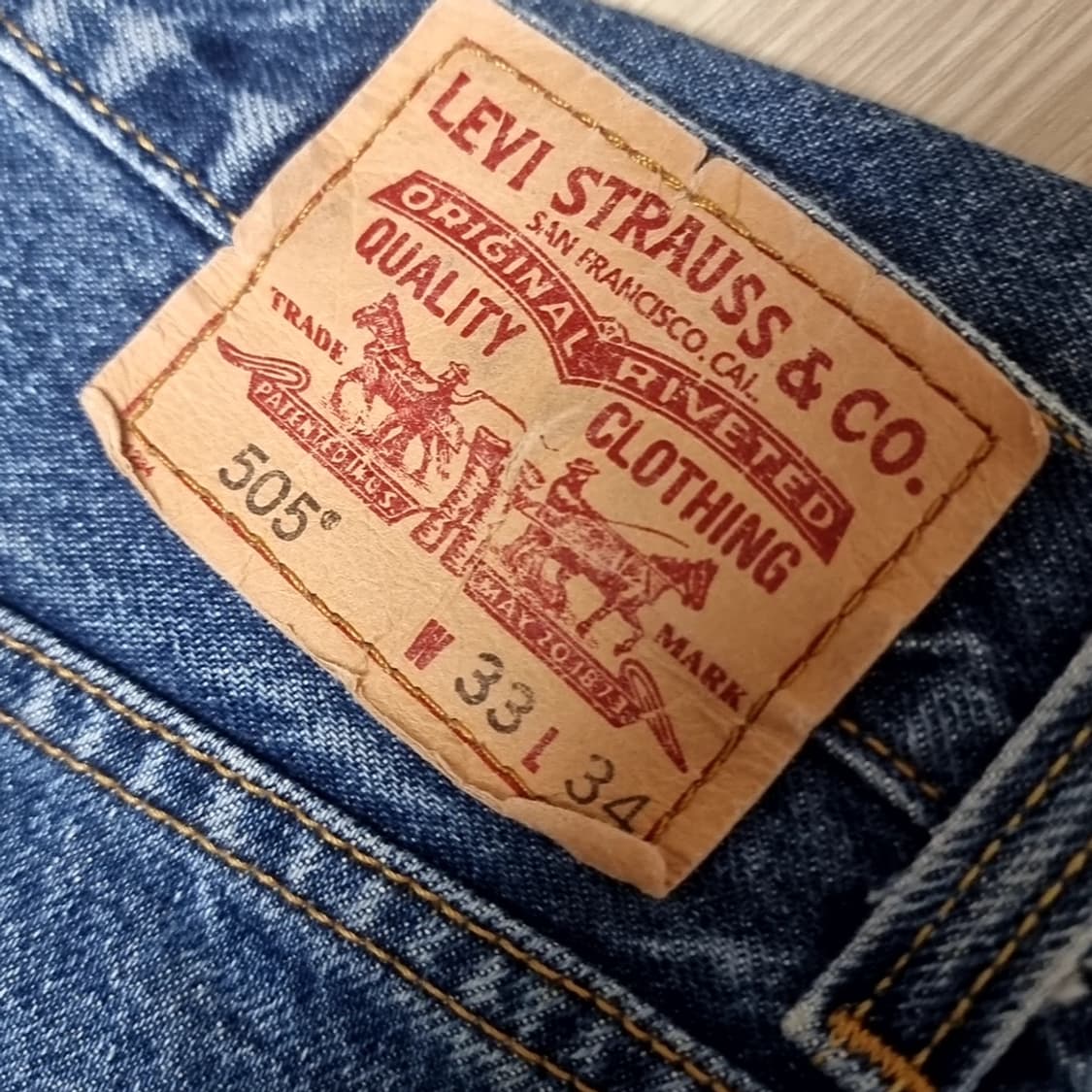 리바이스505 청바지 REGULAR FIT 블루(33) 상품이미지5