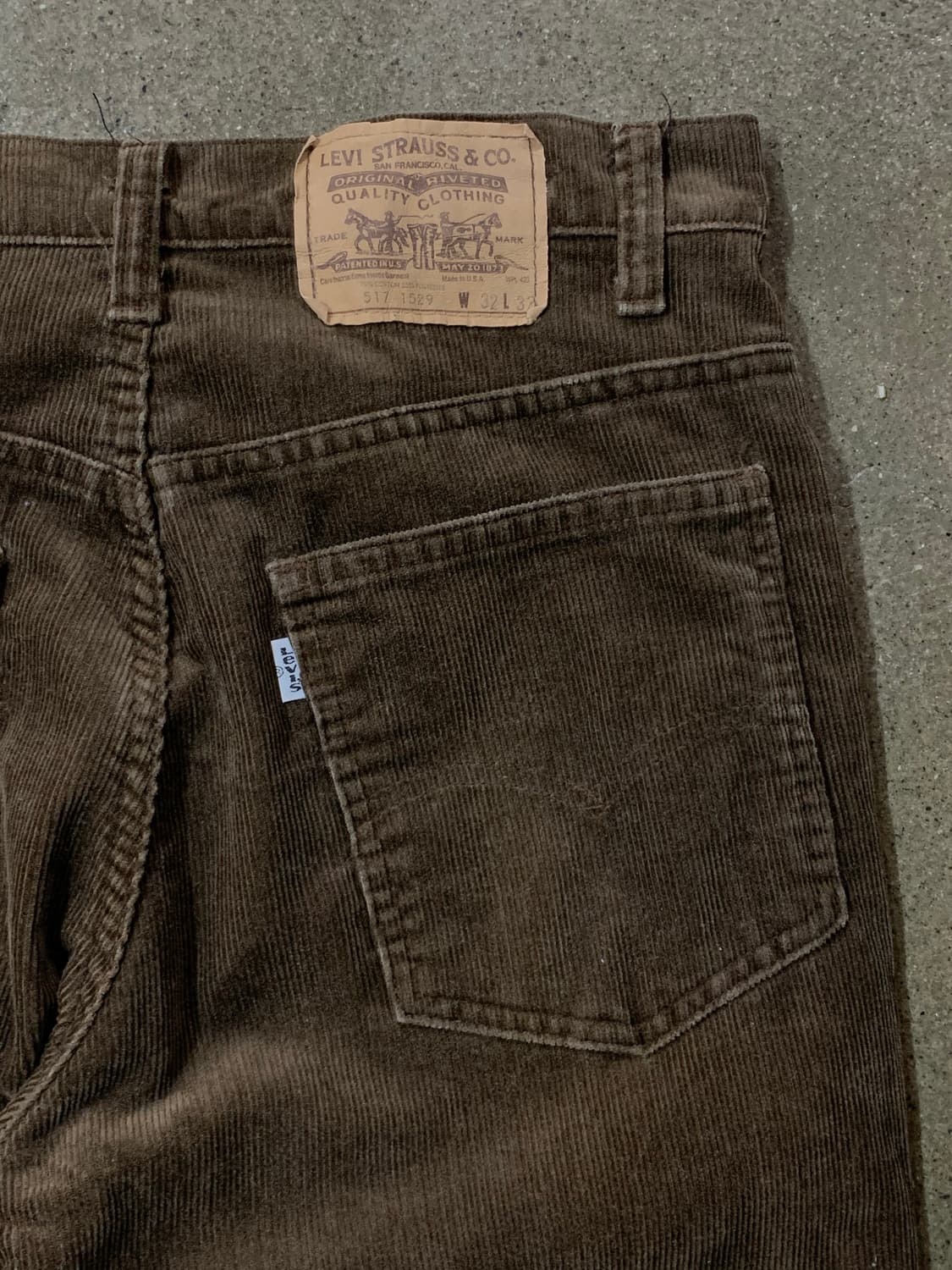 80s 리바이스 517 코듀로이 팬츠 (32X32) 상품이미지6