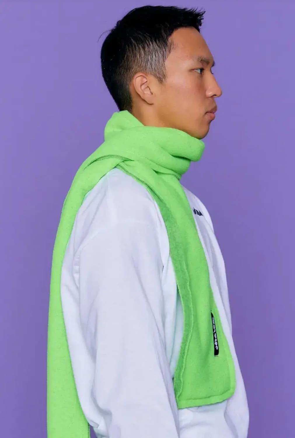 샬롬클럽 플리스 머플러 (green) 상품이미지3