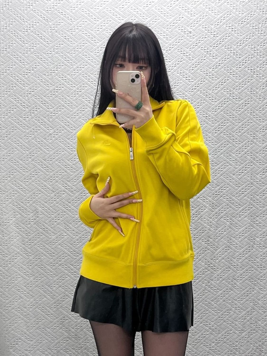 나이키 Y2K 90's 옐로우 머스타드 져지 집업 L C09959 상품이미지1