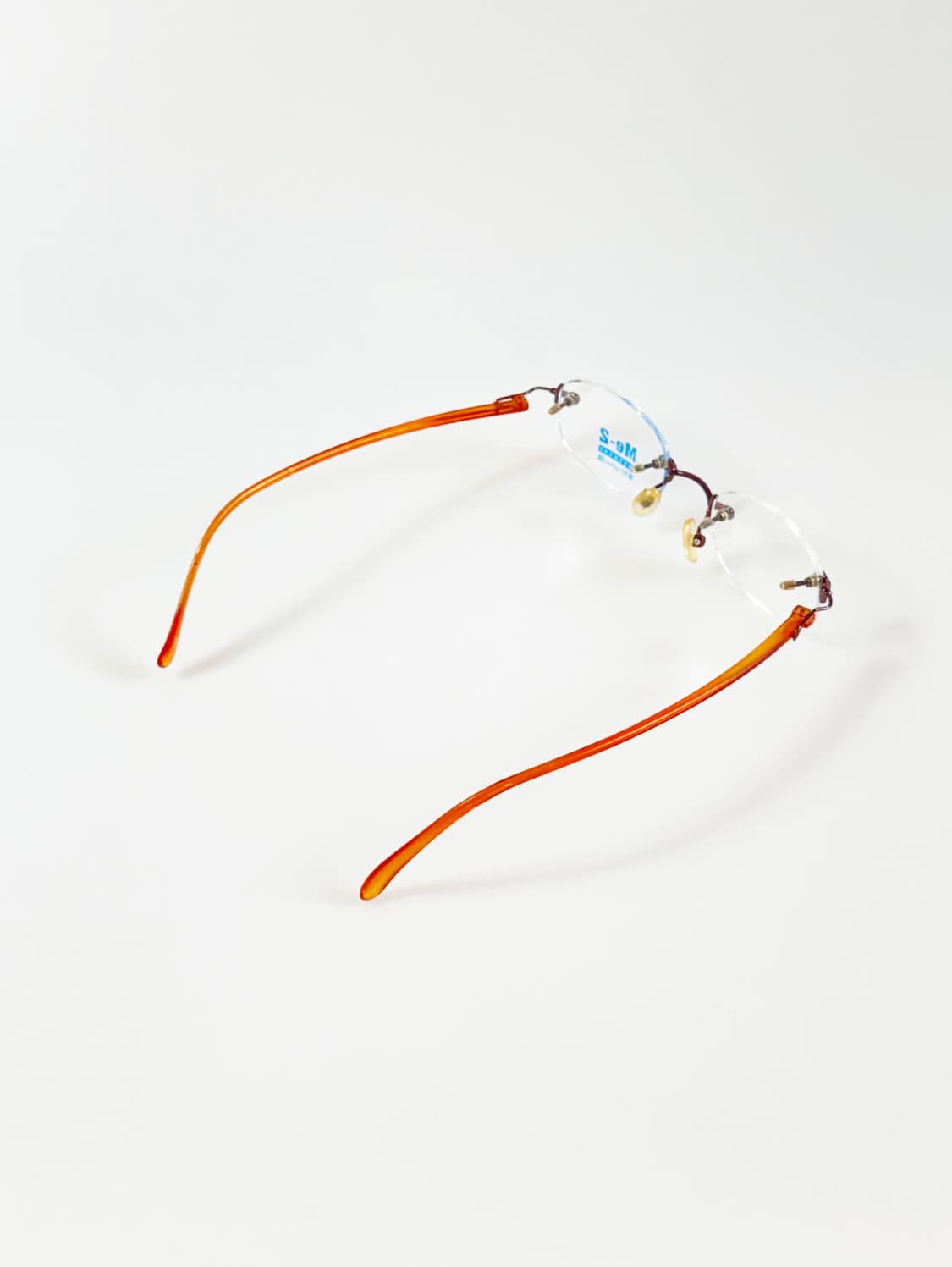 90s 홍콩제 ME-2 무테 오벌 프레임 빈티지 안경 상품이미지4