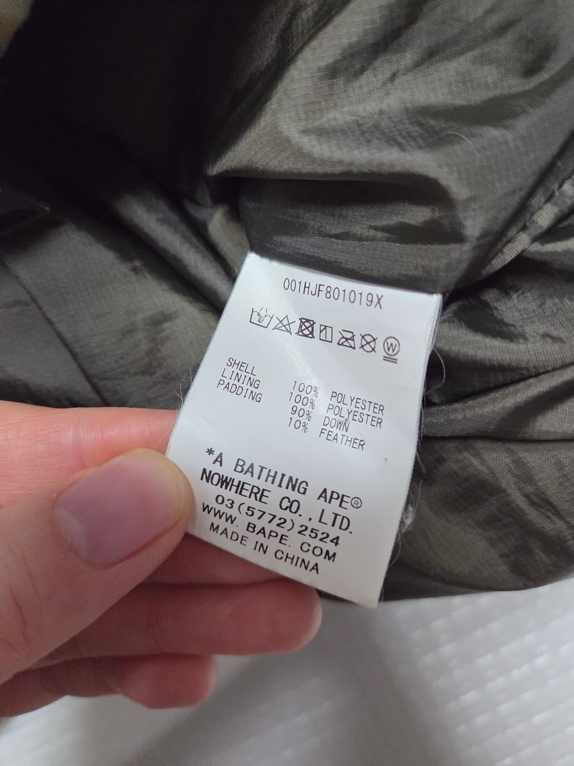 베이프 ABC 카모 패딩 상품이미지8