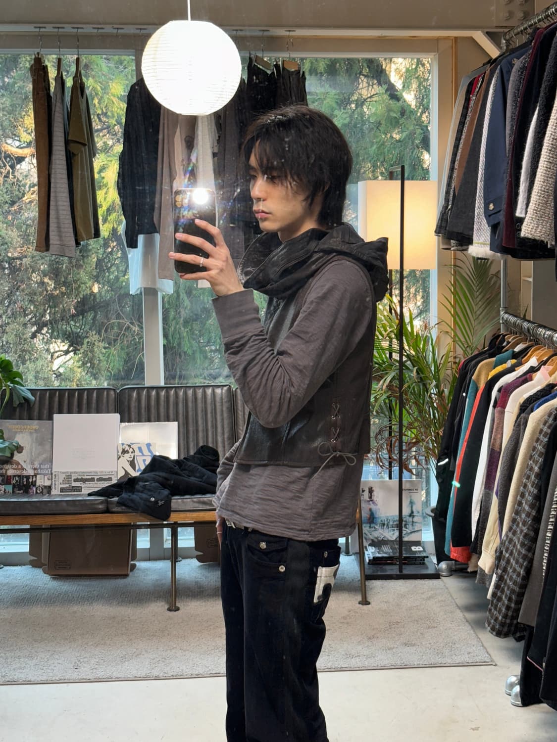 Gabardine k.t 히든후드 집업 베스트 상품이미지7