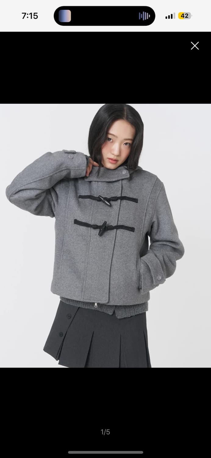 미세키서울 더플후드 떡볶이 코트  상품이미지2