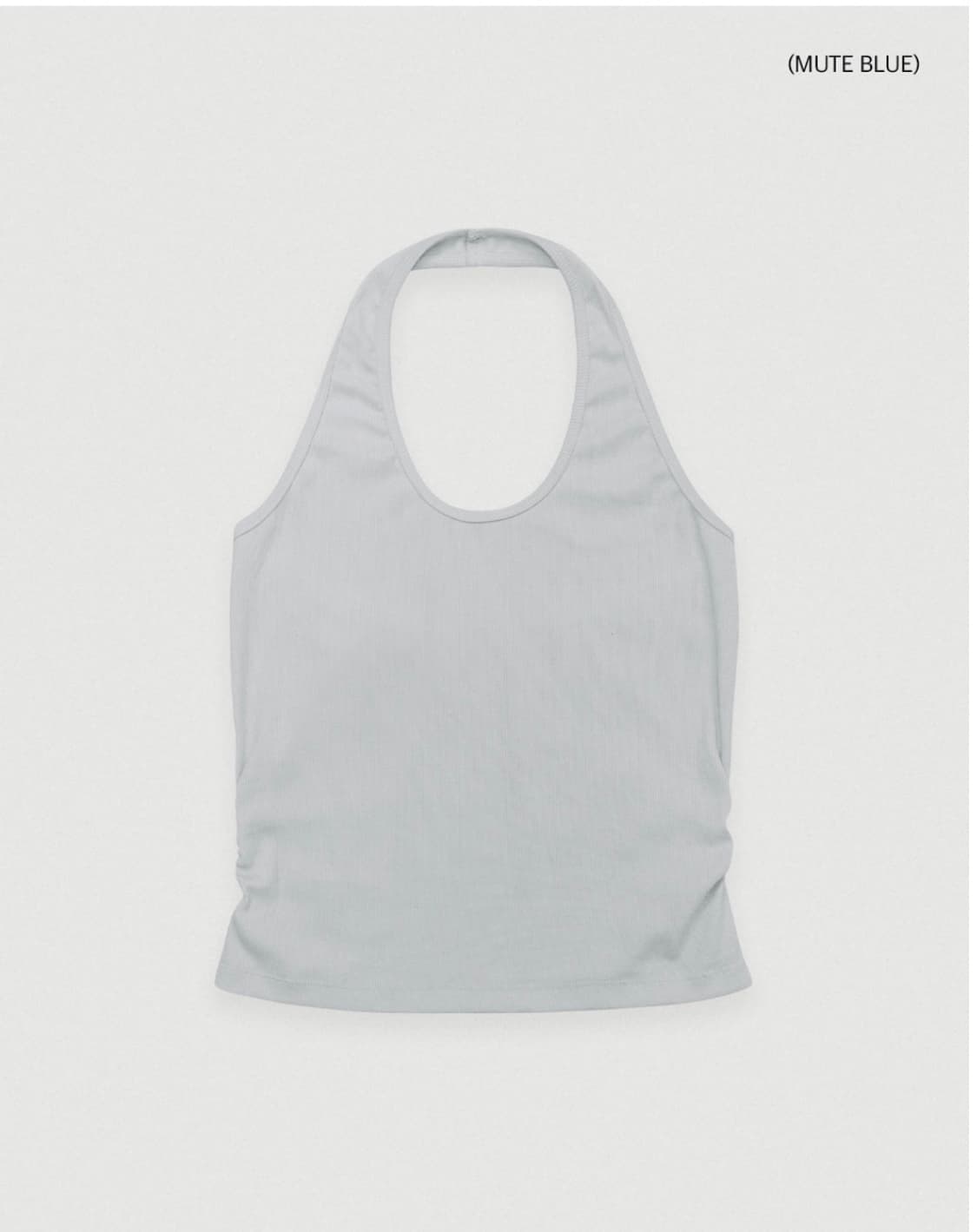 포에토 커넥트 홀터넥 탑 뮤트 블루 상품이미지2