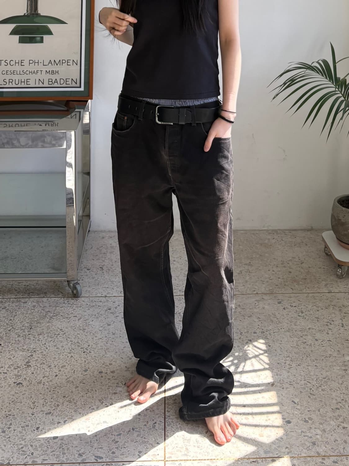 90‘s 리바이스 618 블랙 오렌지탭 상품이미지1