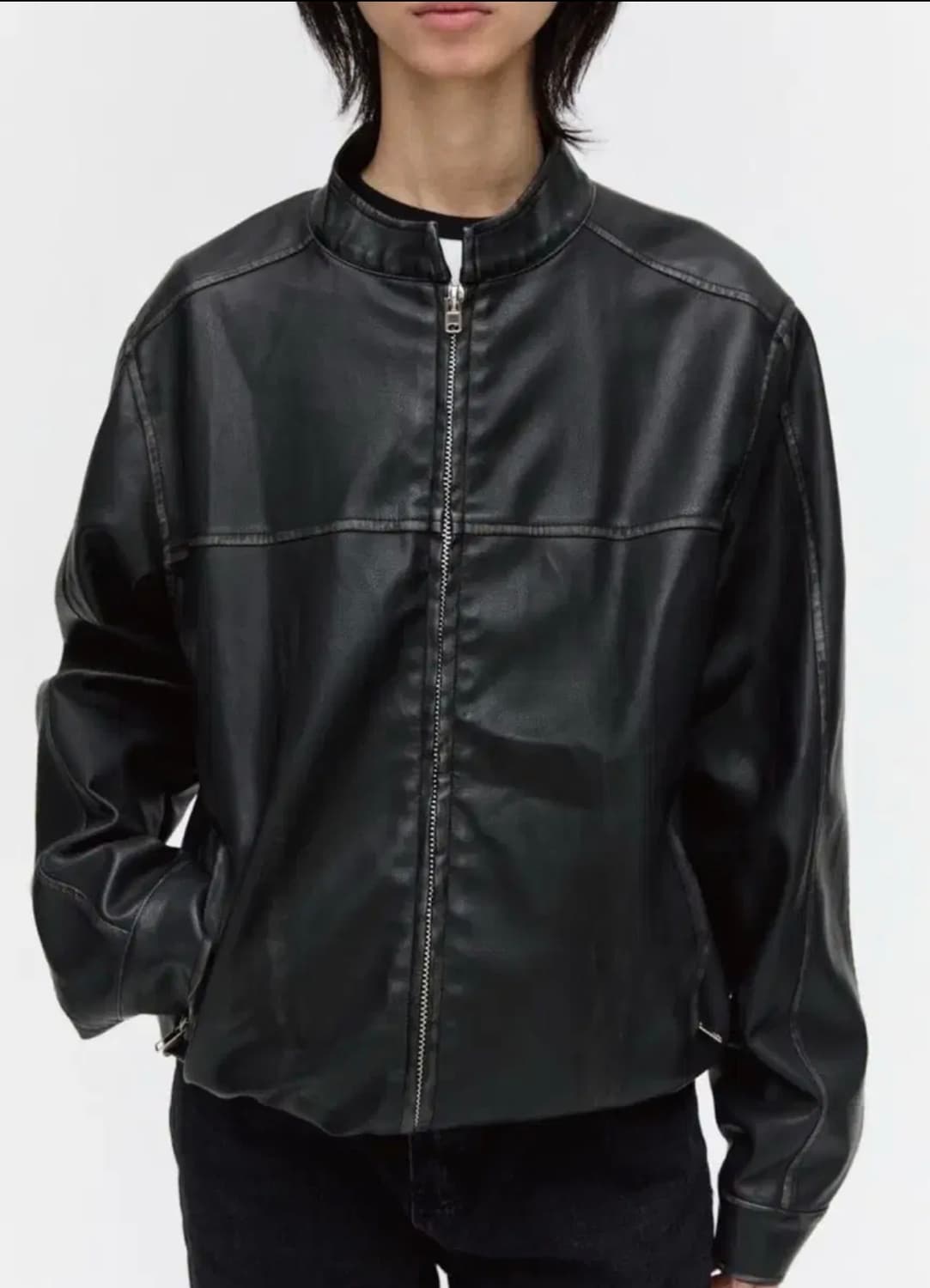 [구해요] 플리즈프로젝트 비건 레더자켓 상품이미지1