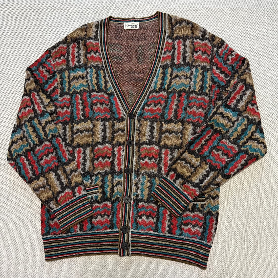 미쏘니 빈티지 패턴 가디건 상품이미지1