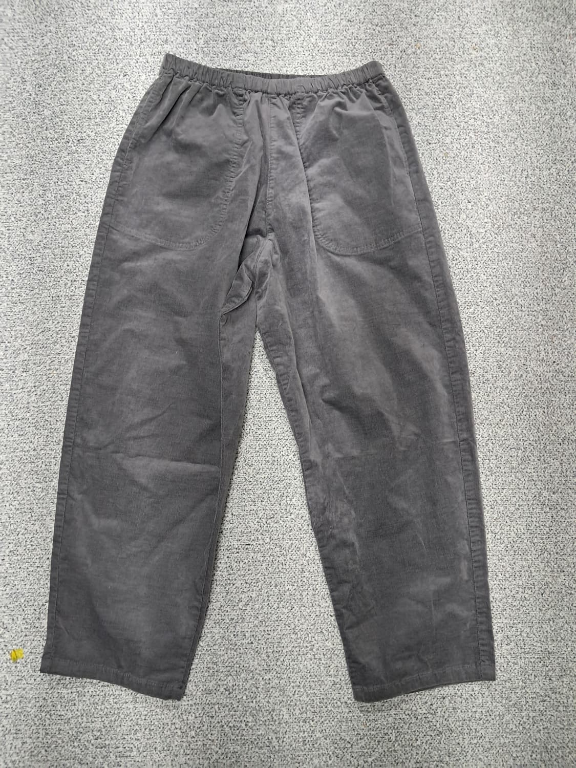 단톤이지 그레이 코듀로이 와이드 팬츠 상품이미지2