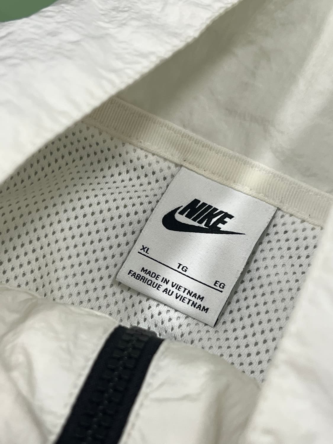 (XL) 나이키 빅스우시 우븐 바람막이 자켓 화이트/블랙 상품이미지4
