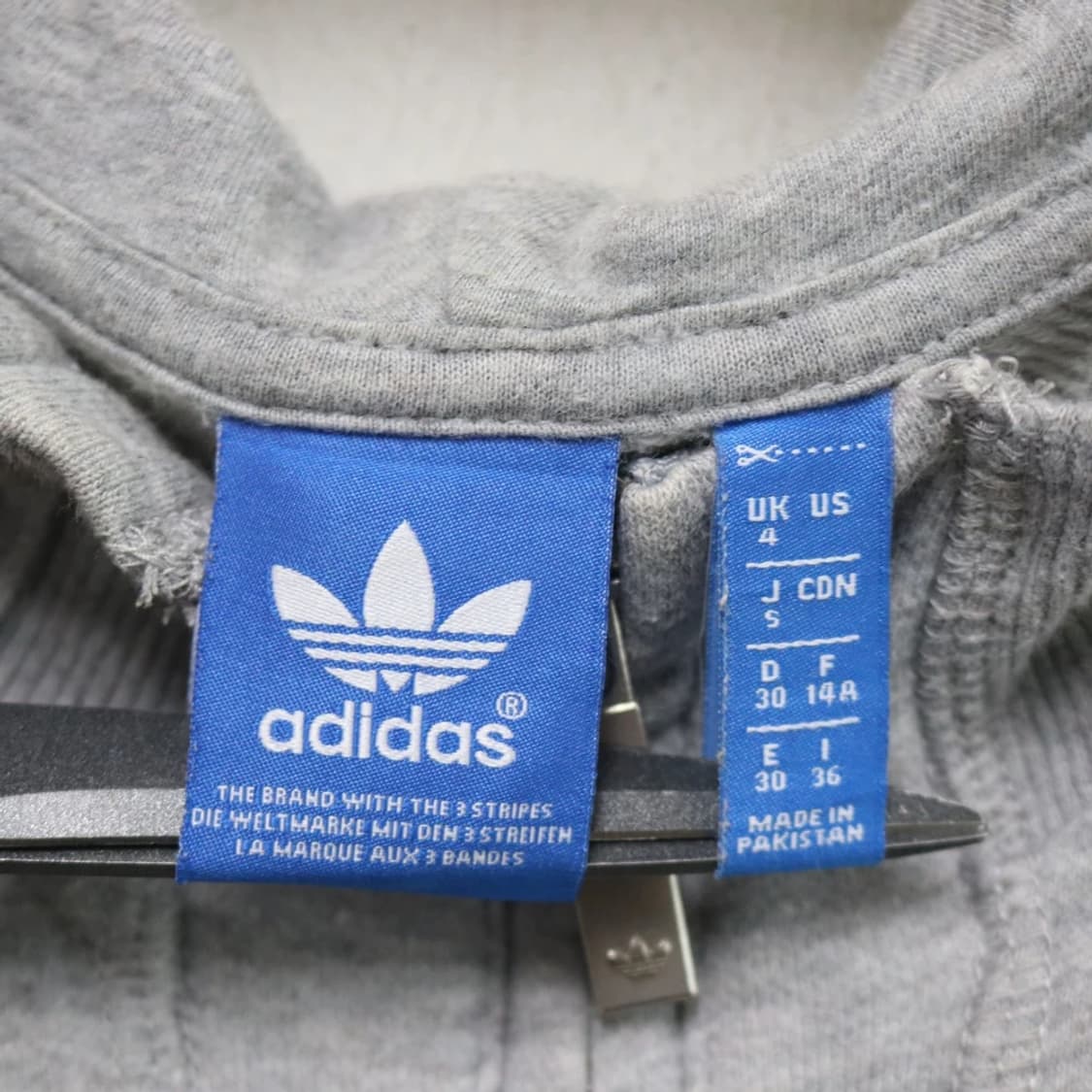 아디다스 불꽃 로고 그레이 후드 집업 60727 상품이미지8