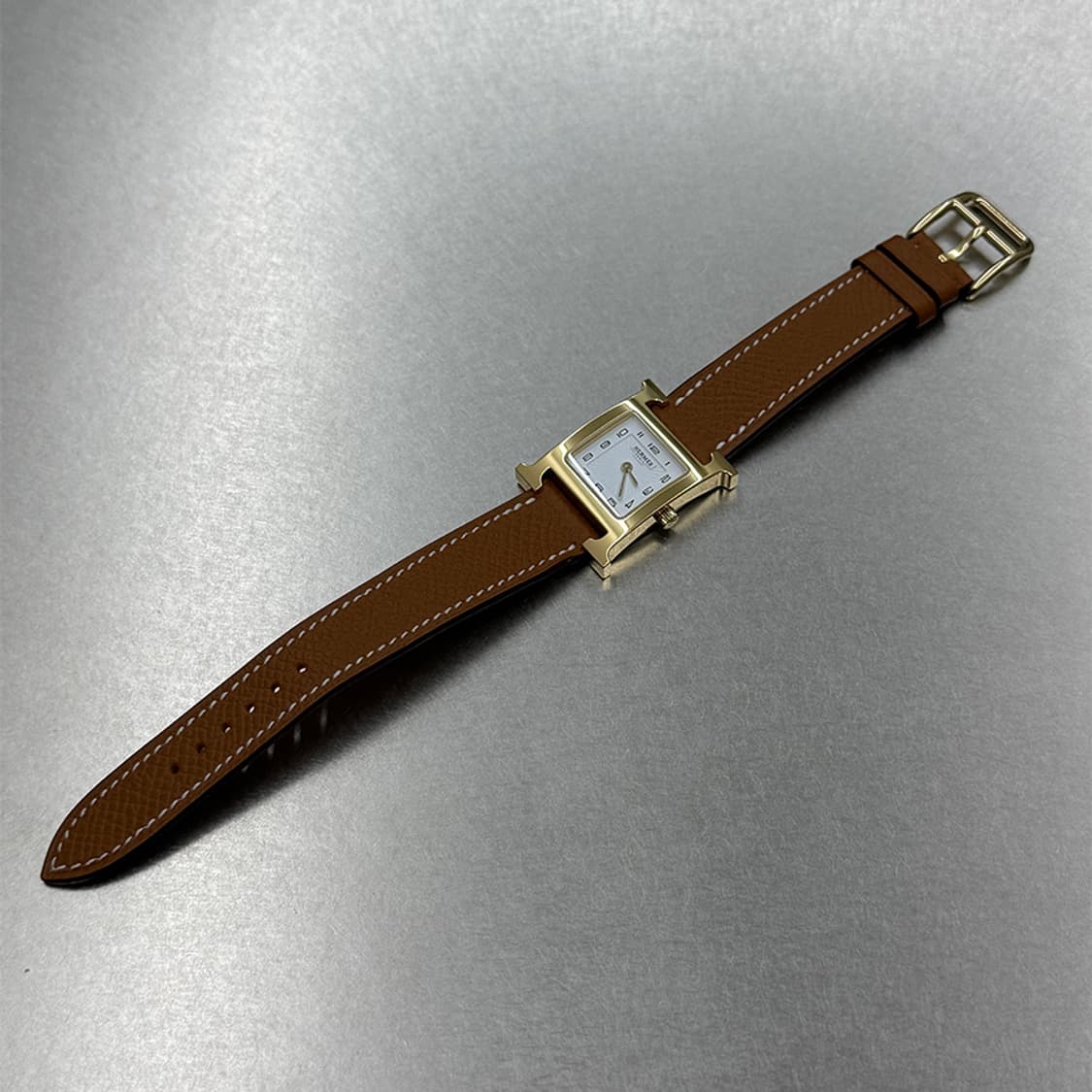 에르메스 클래식 워치 H 아워 금장시계 스몰 상품이미지4