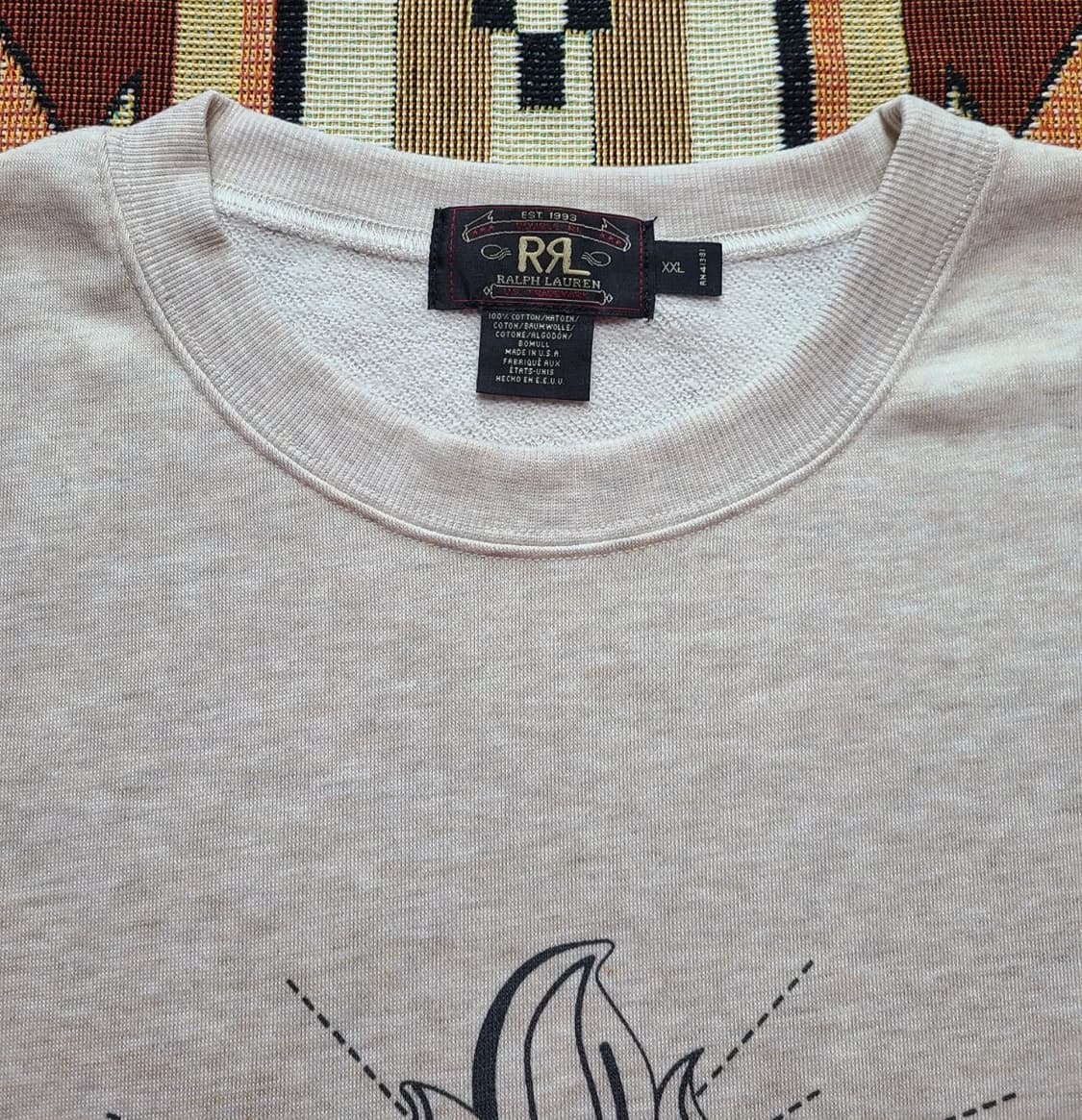 더블 알엘 바이 랄프 로렌 빈티지 토치 로고 스웻셔츠 상품이미지4