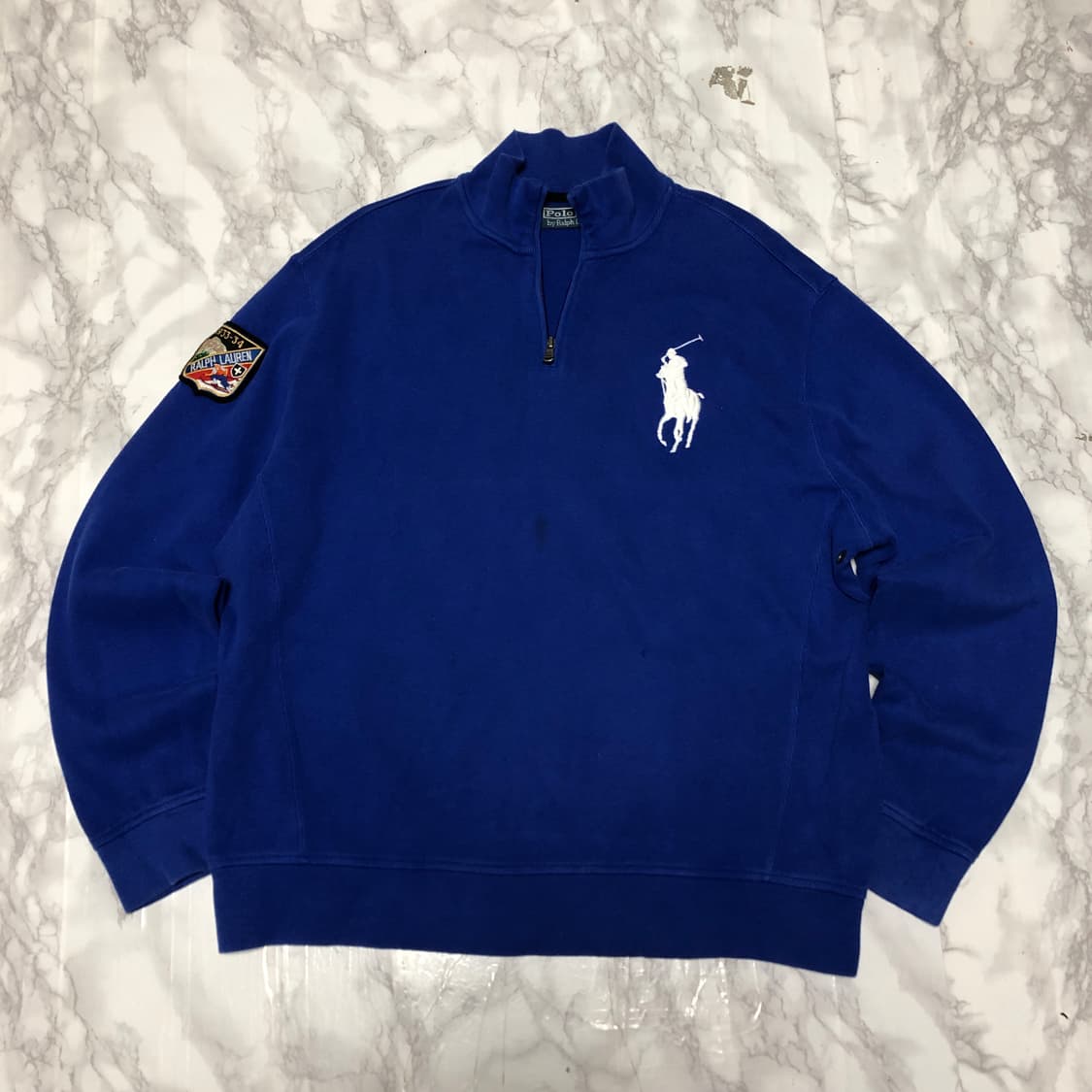 폴로 랄프로렌 빅포니 반집업 니트 남성용 상품이미지1