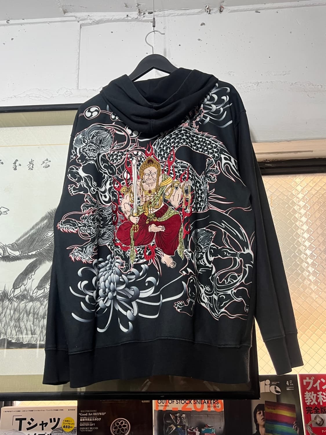 不倶戴天Oriental 不動明王x風神雷神xDragon Hood Zipup 상품이미지6