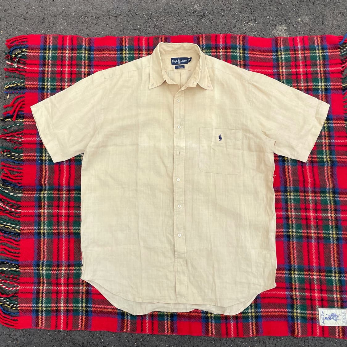 폴로 린넨 반팔 셔츠 상품이미지1