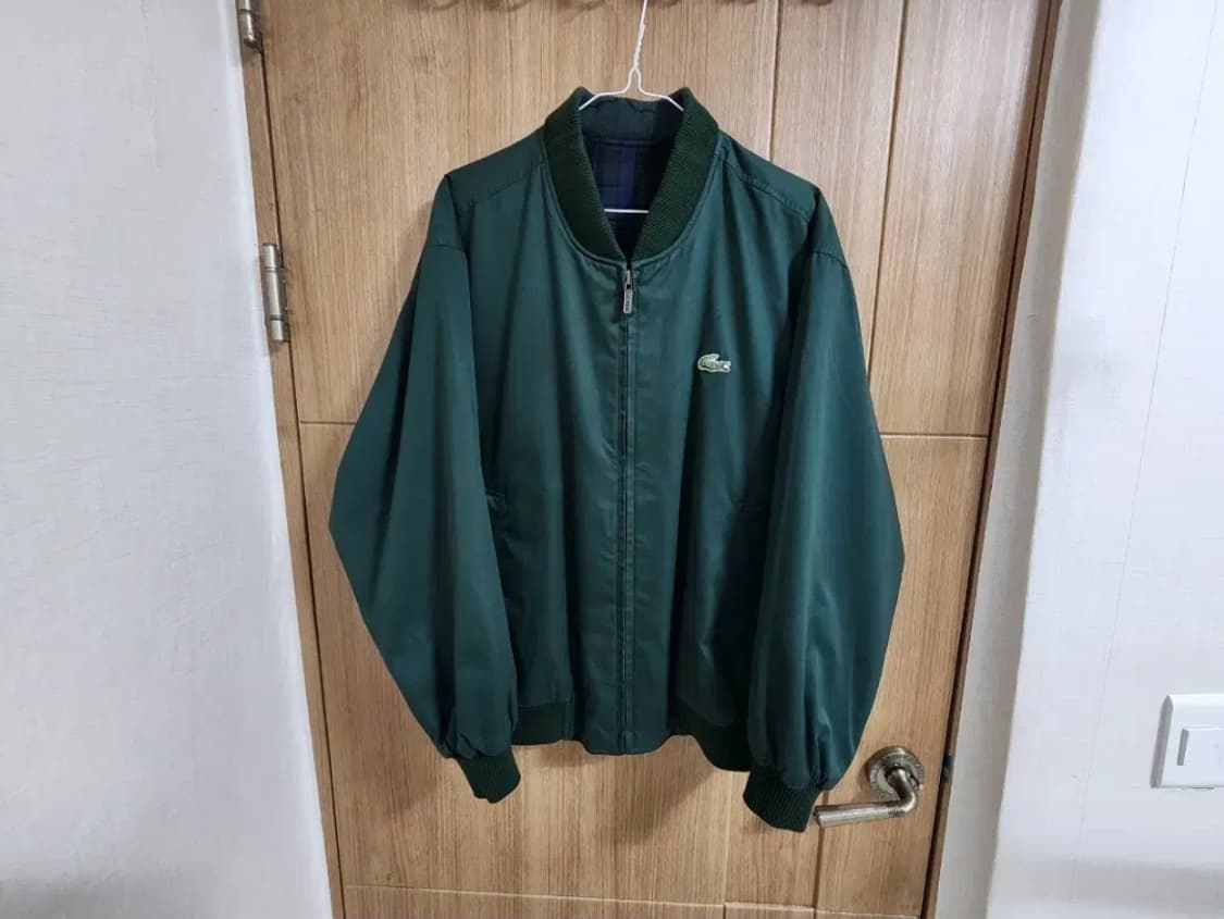 (100)라코스테 빈티지 울 리버서블 양면 점퍼 상품이미지1