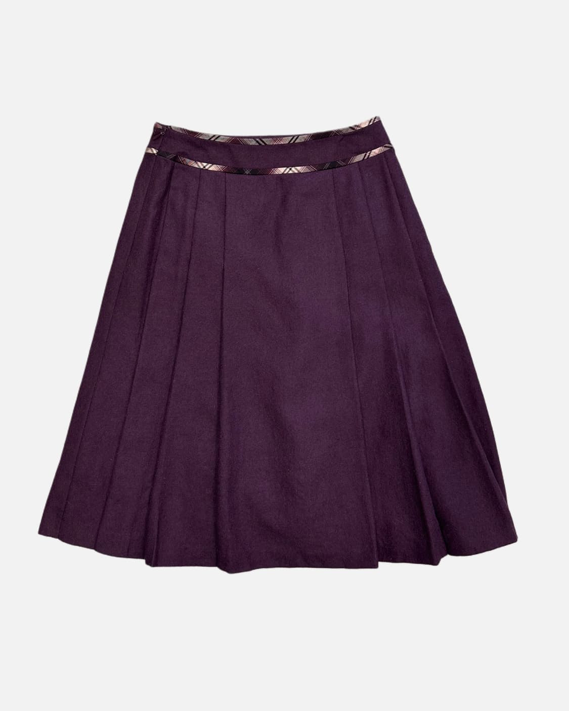 J.PRESS purple wool strap skirt 상품이미지5