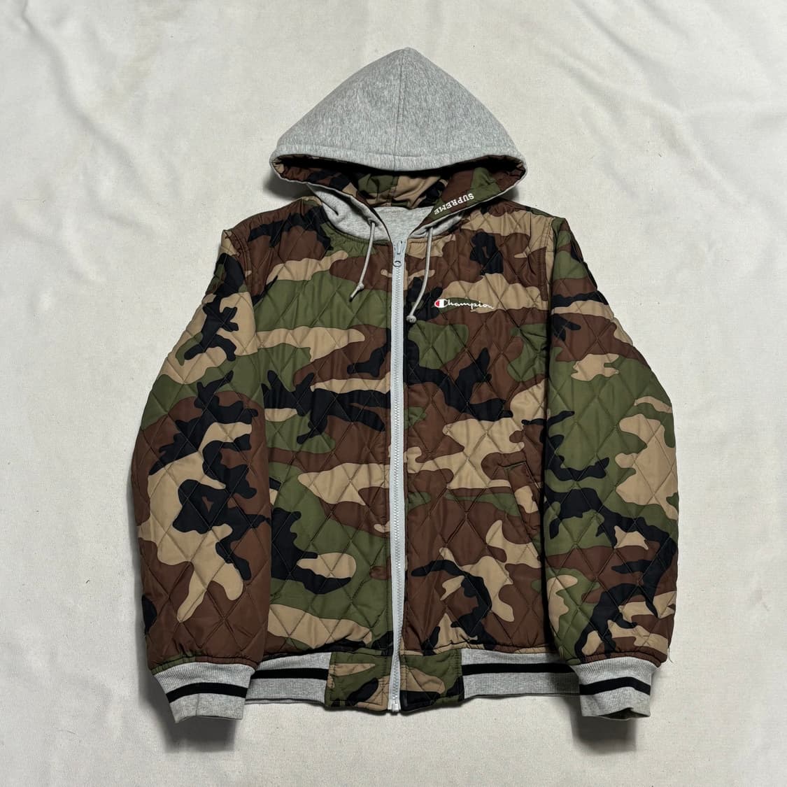 M 슈프림 X 챔피언 리버시블 후드 자켓 상품이미지2