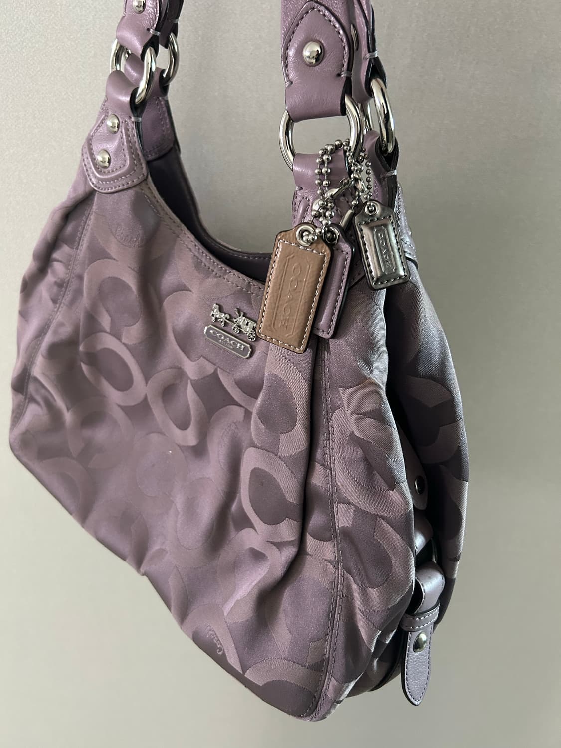 희귀)빈티지 코치백 바이올렛 보라 토트백 상품이미지3