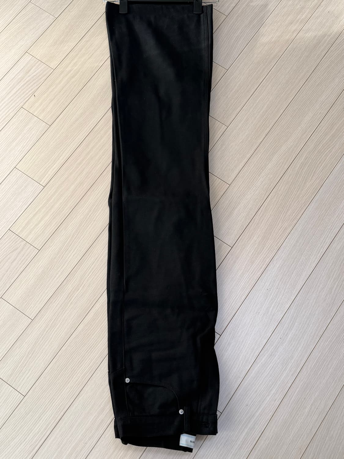 웨이비니스 아가일 플레어팬츠 블랙 (1) 상품이미지1