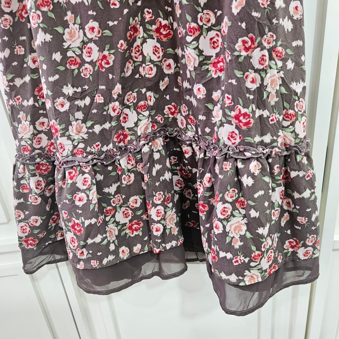 (LODISPOTTO 로디스포토)플라워 쉬폰 프릴 원피스 상품이미지6