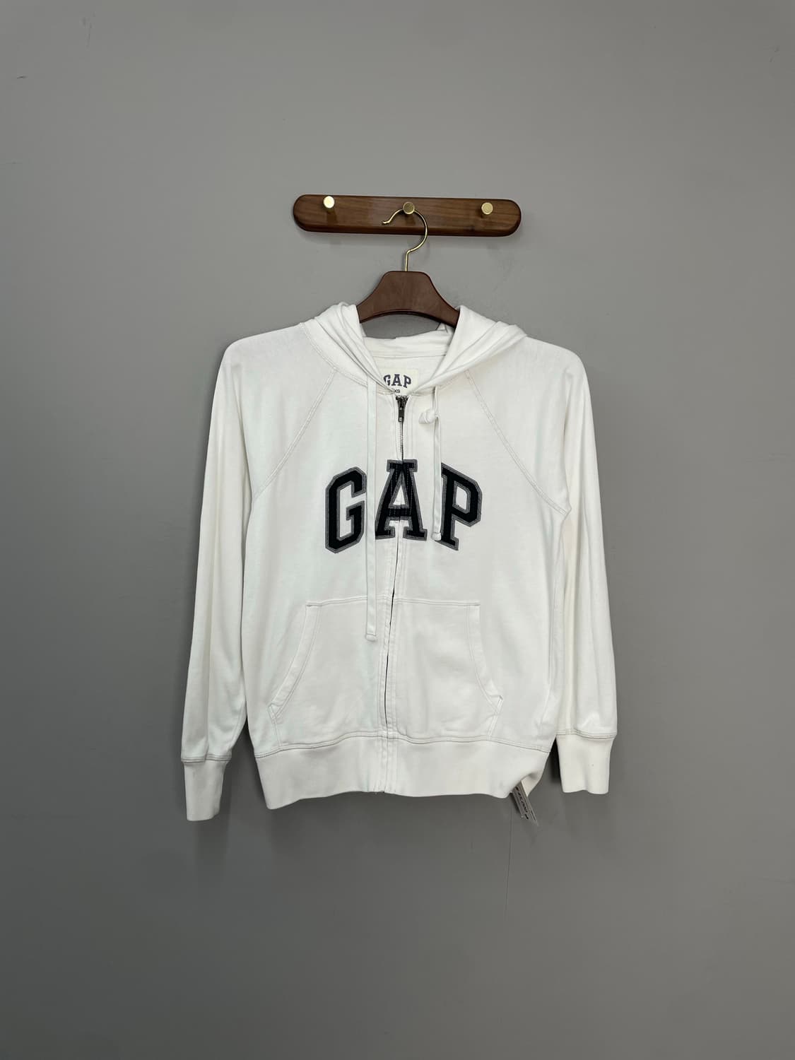 갭 화이트 스펠로고 후드집업 H2073 상품이미지2