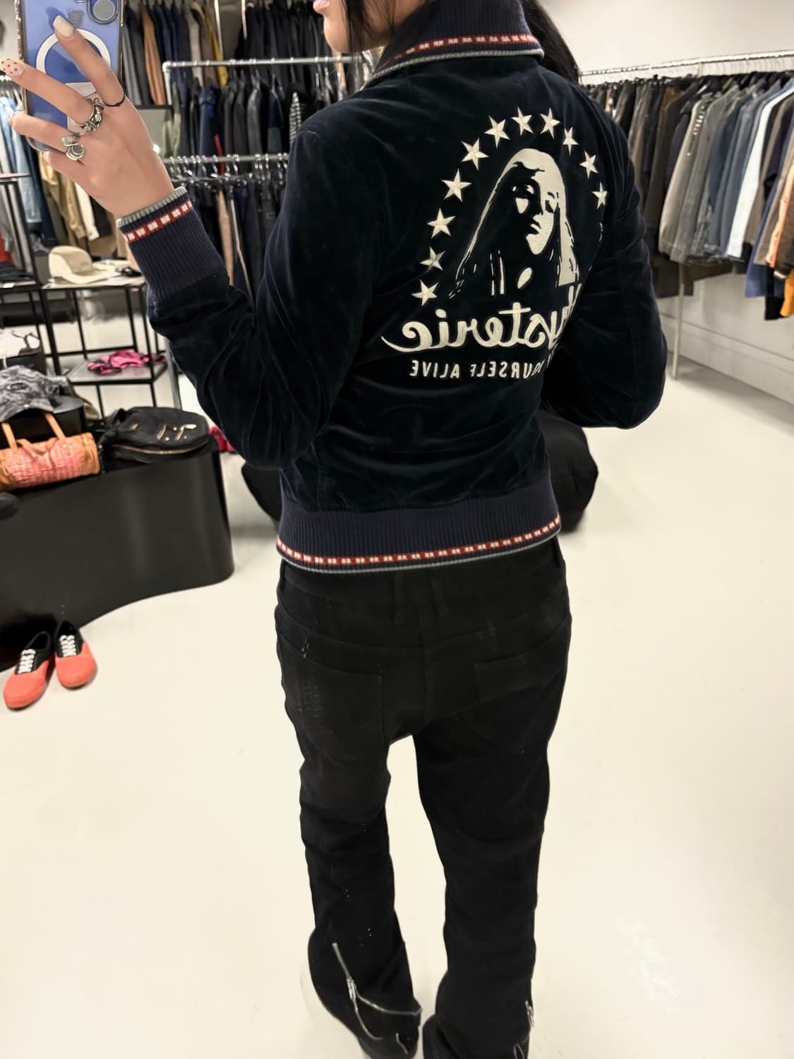 HYSTERIC GLAMOUR star velvet jacket  상품이미지1