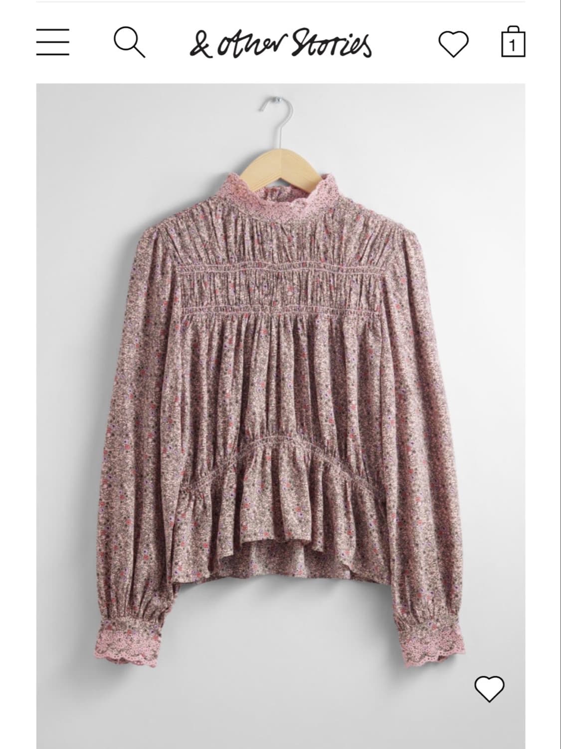 앤아더스토리즈 스모크 블라우스 상품이미지2