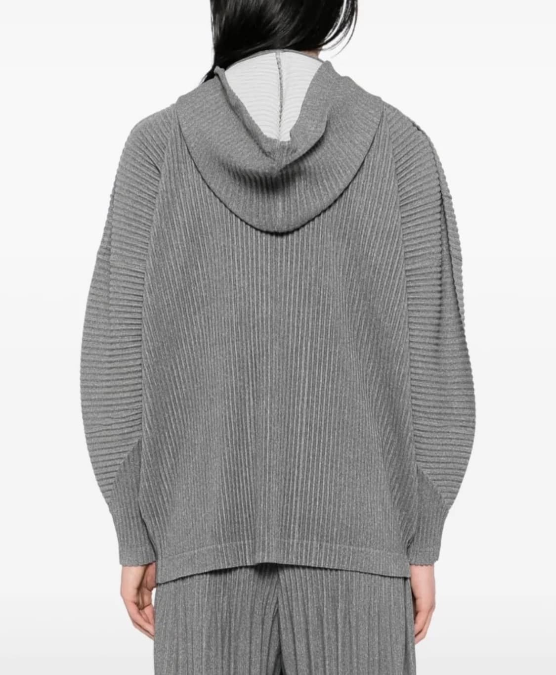 옴므플리세 이세이미야케 그레이 헤더 플리츠 후드 상품이미지2