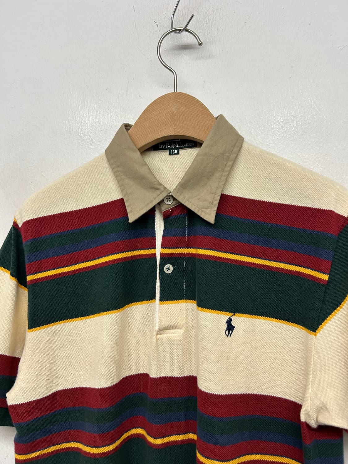 90s 폴로 랄프로렌 스트라이프 폴로셔츠 상품이미지2