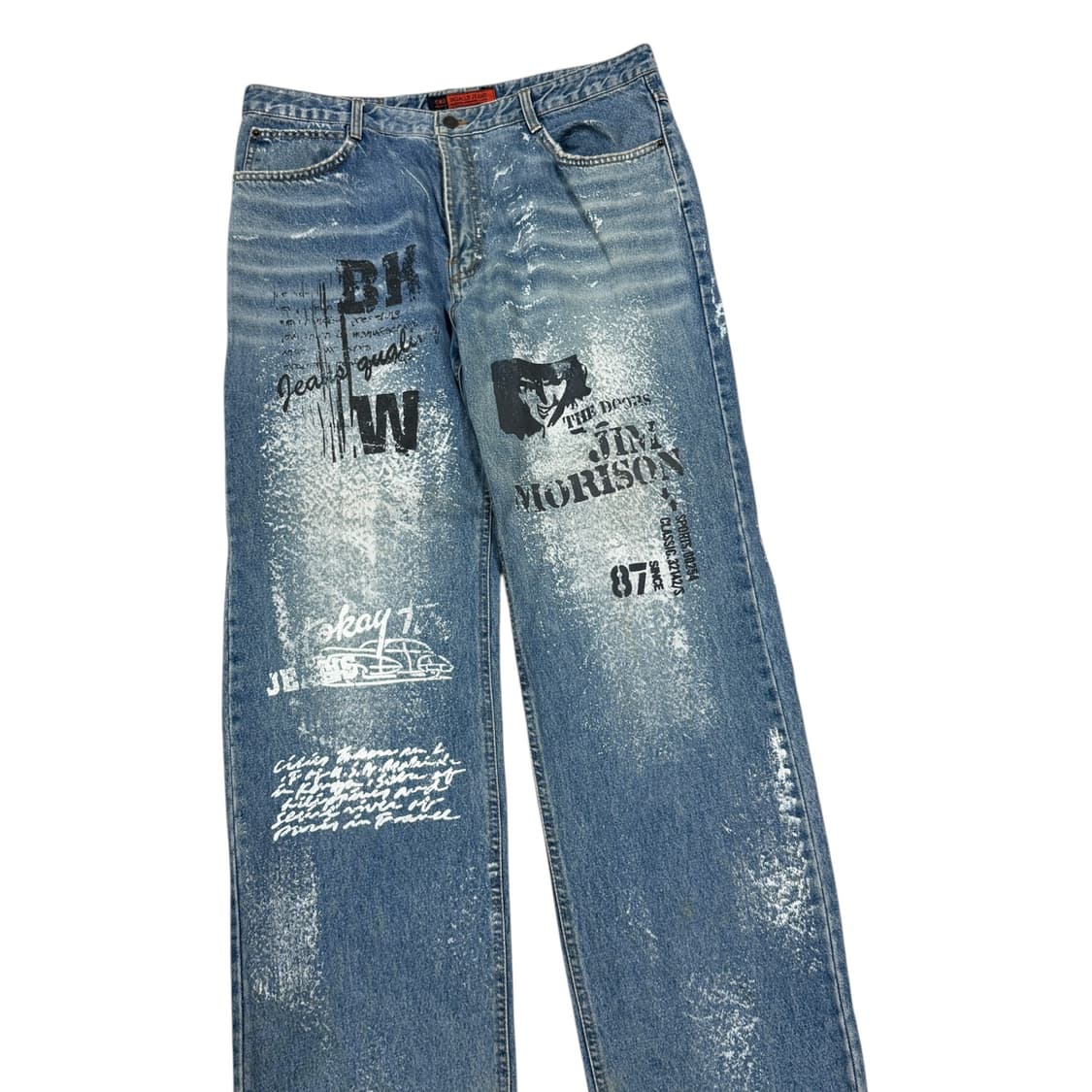 INGALLS JEANS 빈티지 프린팅 와이드 데님 팬츠 바지 상품이미지2