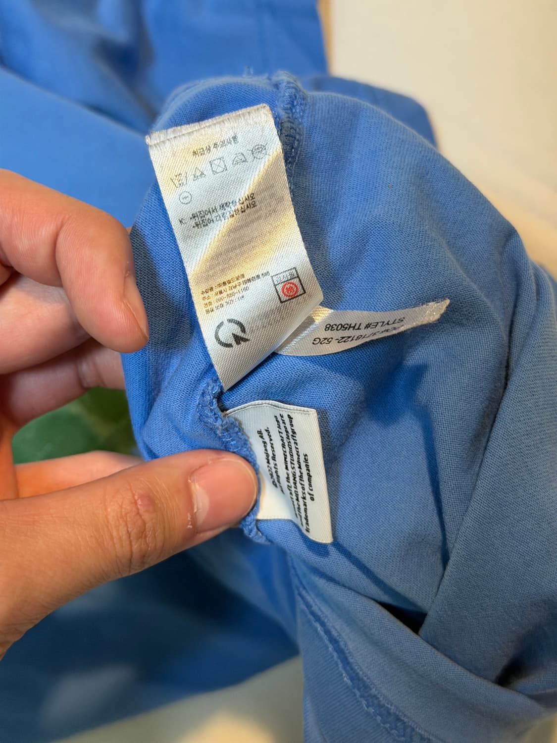 마인크래프트 X 라코스테 티셔츠 스카이블루 상품이미지5