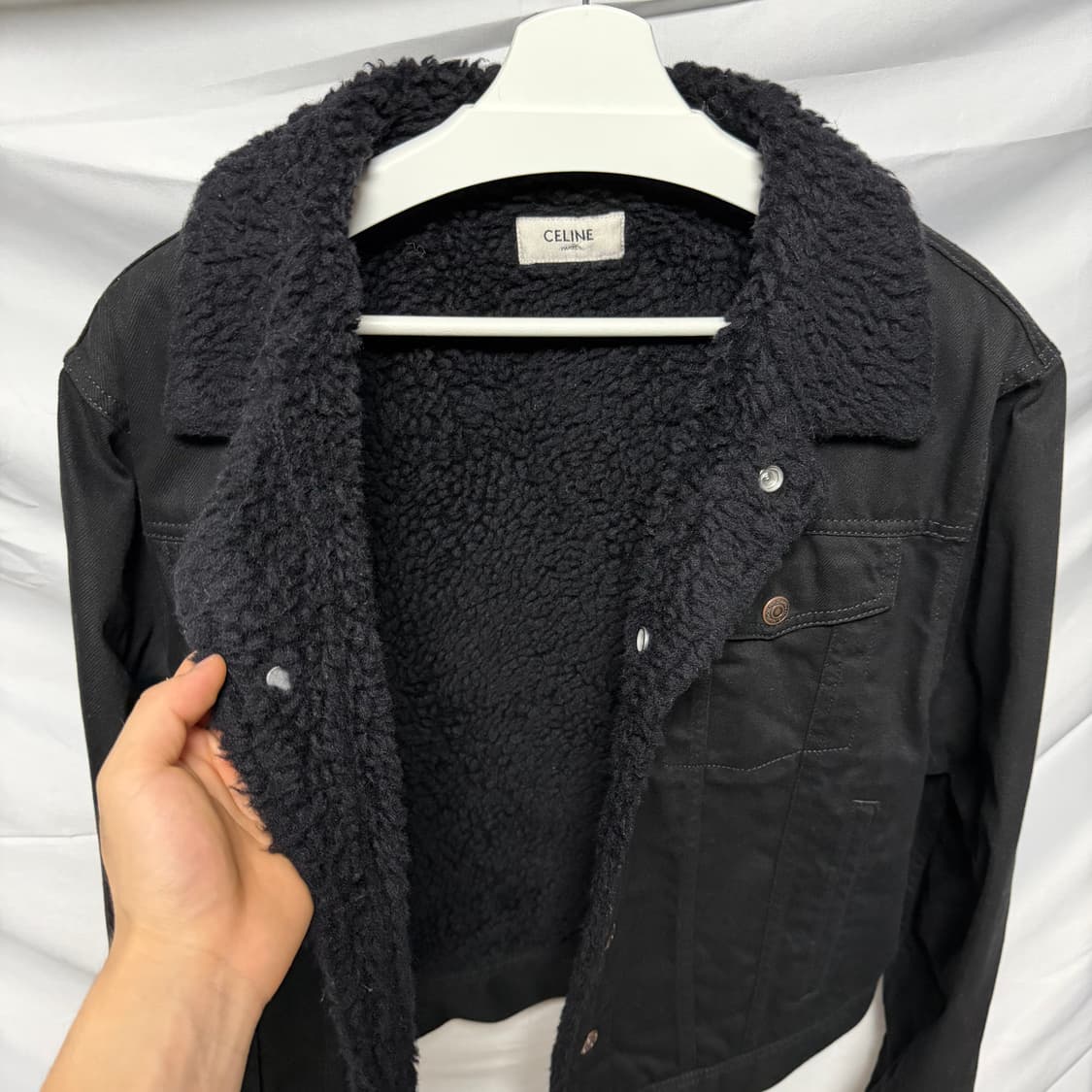 [S+급/S] 셀린느 시퀀 로고 데님 트러커 자켓 상품이미지6