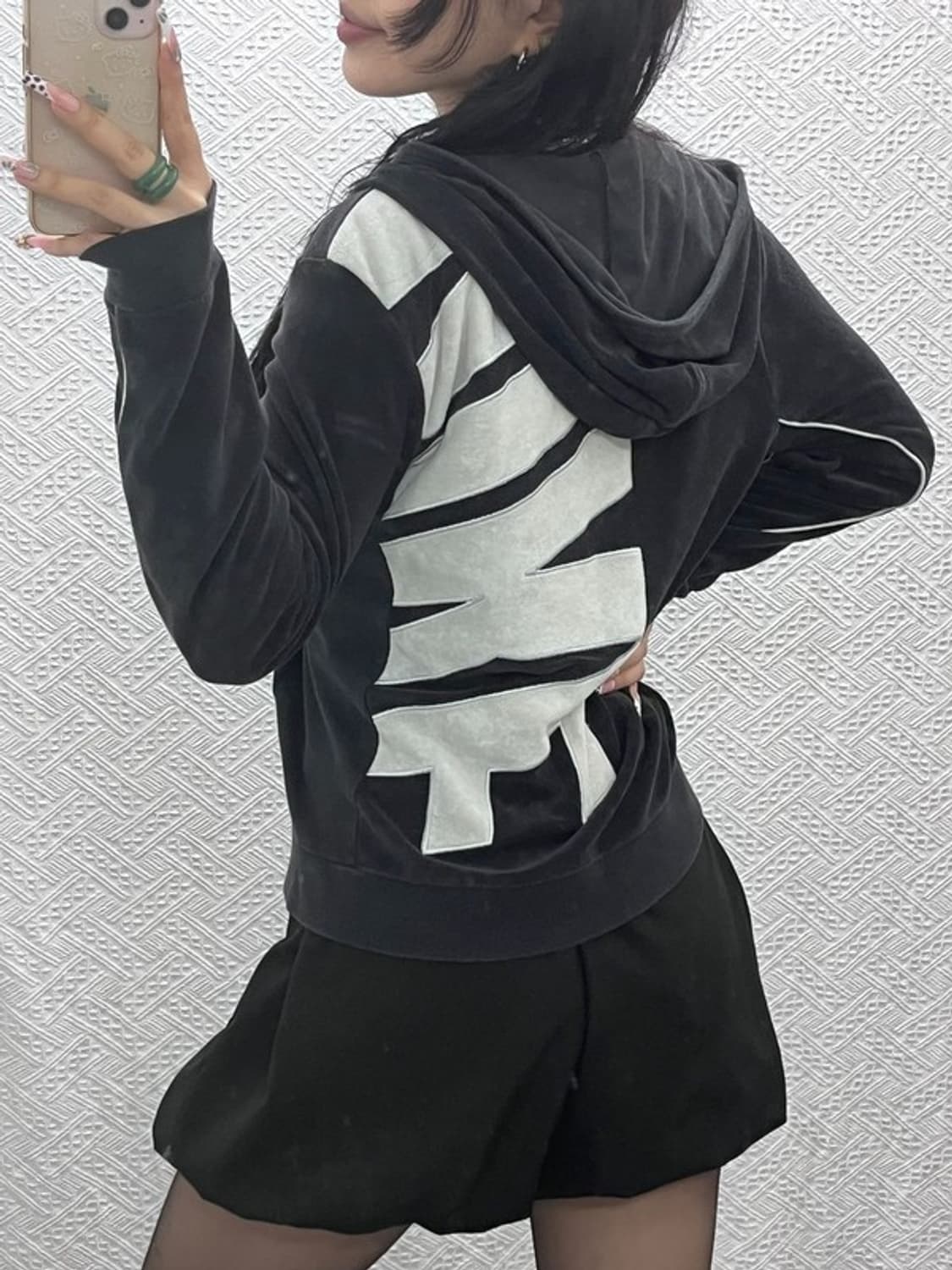 나이키 캐주얼 스포티 스트릿 펑크 벨벳 후드집업 XL C11354 상품이미지1