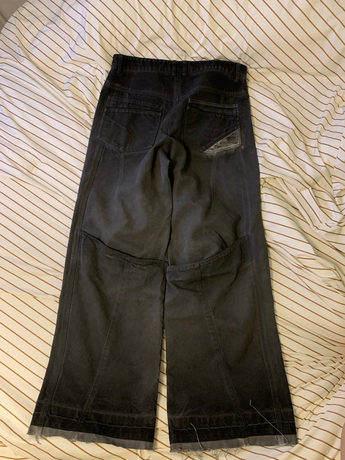 [XL] 엑슬림 ep.8 01 트라우저 워시드블랙 상품이미지3