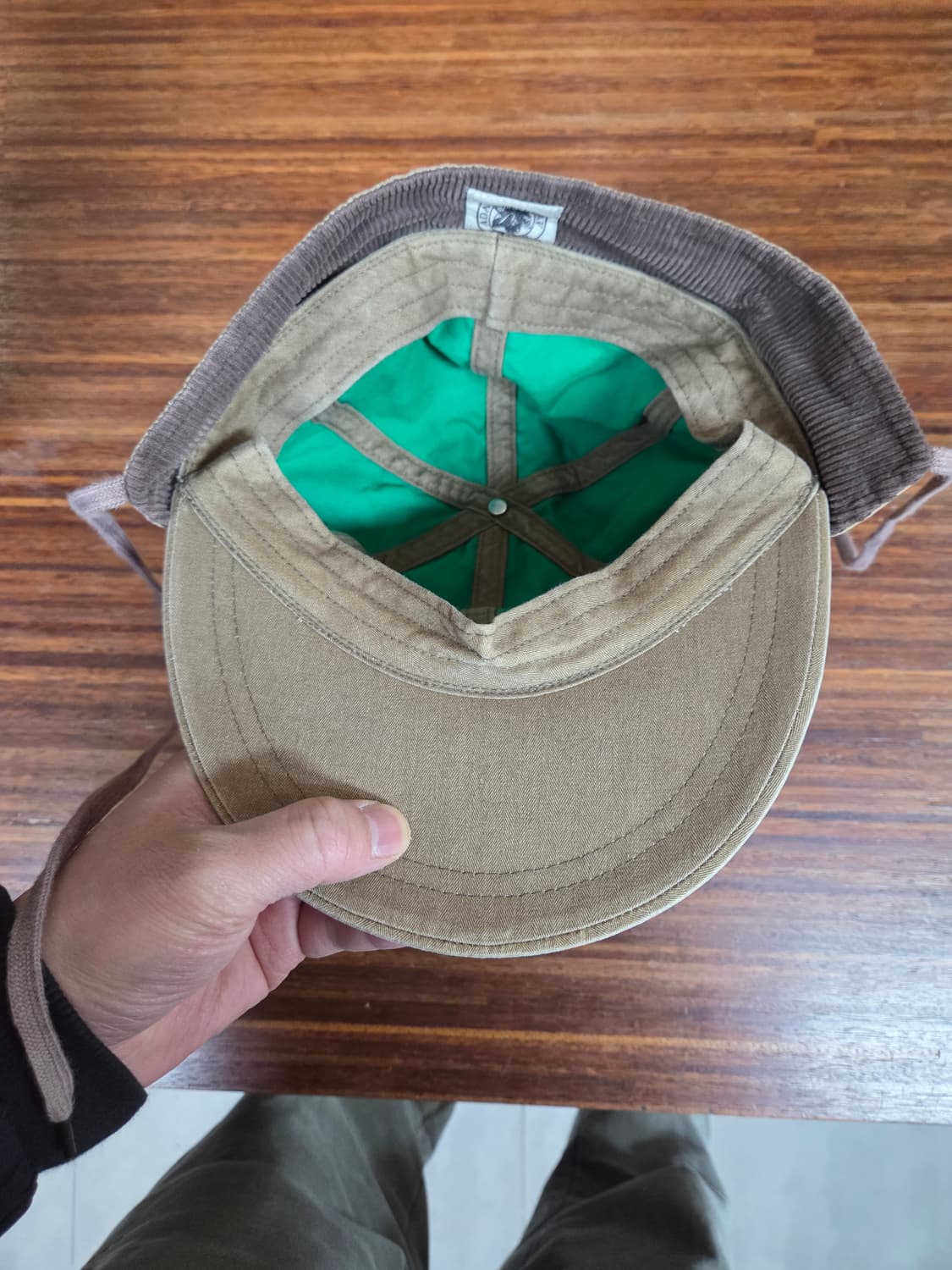 에이들 빈티지 헤링본 코듀로이 코튼모자 대략 57 58  상품이미지5