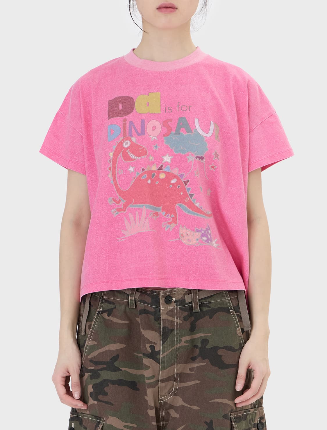 더디 카오스 탑 차콜, 더디 DD 탑 글리터 큐트 핑크 상품이미지1