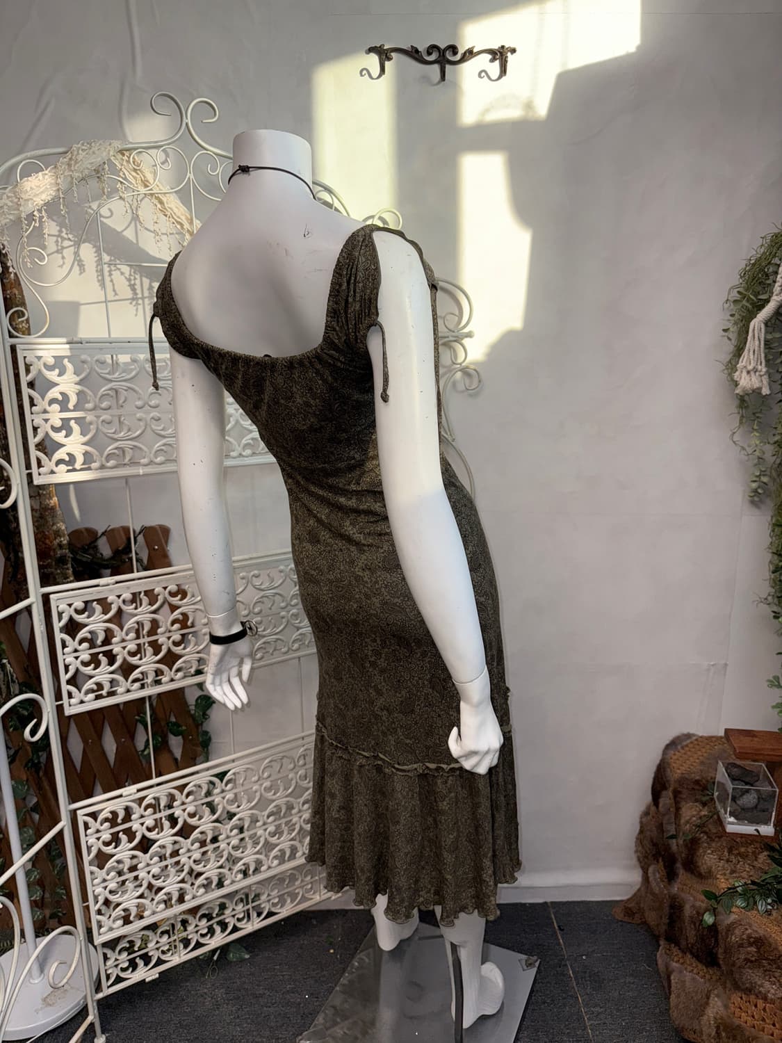 Max&Co khaki  paisley floral 오프숄더 ops 상품이미지8