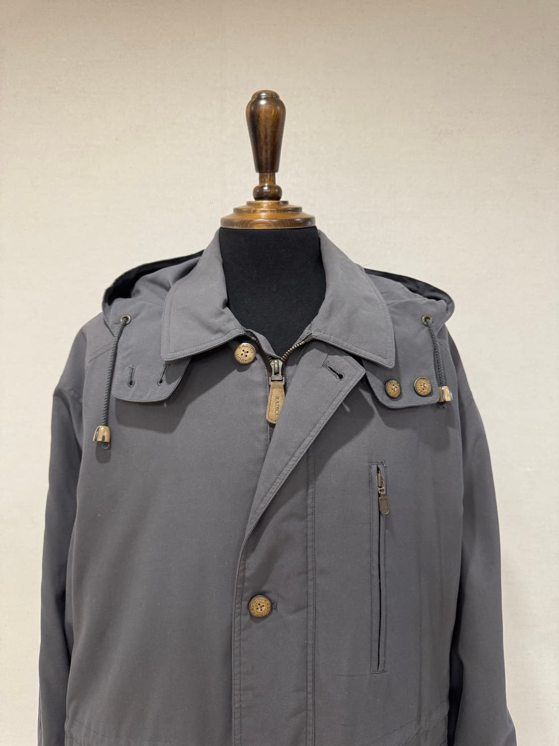 RADICI 1985 체크 라이닝 필드 자켓 차콜 그레이 상품이미지6