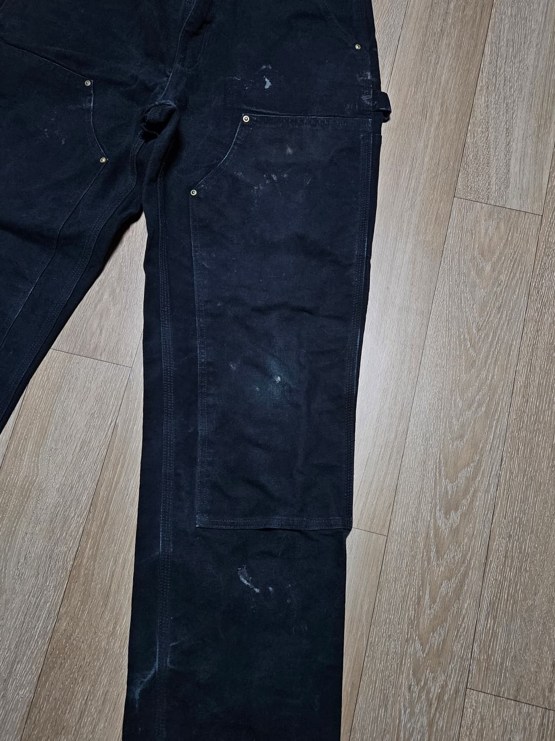 칼하트 더블니 블랙 B01 BLK 32/32 USA 상품이미지3