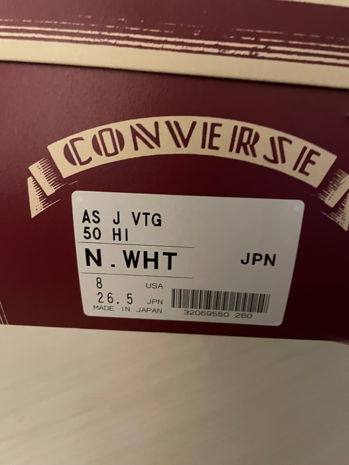 [265]컨버스 타임라인 vtg 50 복각 새상품 상품이미지2