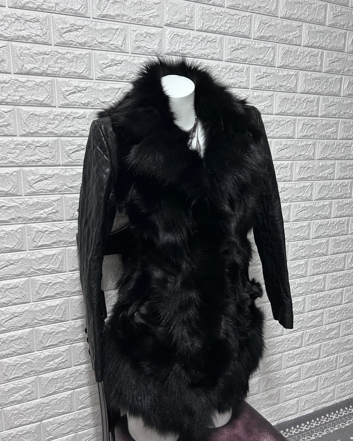 에고이스트 블루퍼 시어링 레더 코트 상품이미지1