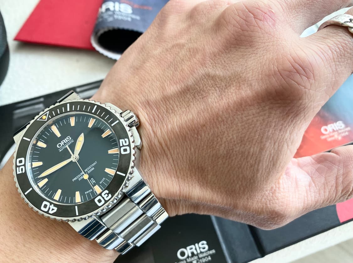 오리스 애커스 검주 43mm 오토메틱 남성용 스틸 상품이미지4