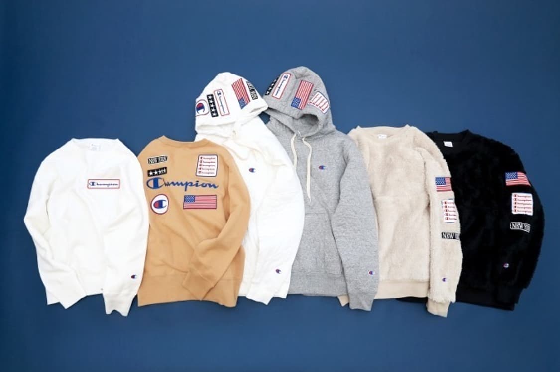 챔피온 재팬 직영점 한정판 멀티 패치 퀼팅 후드티 그레이 XL 상품이미지10