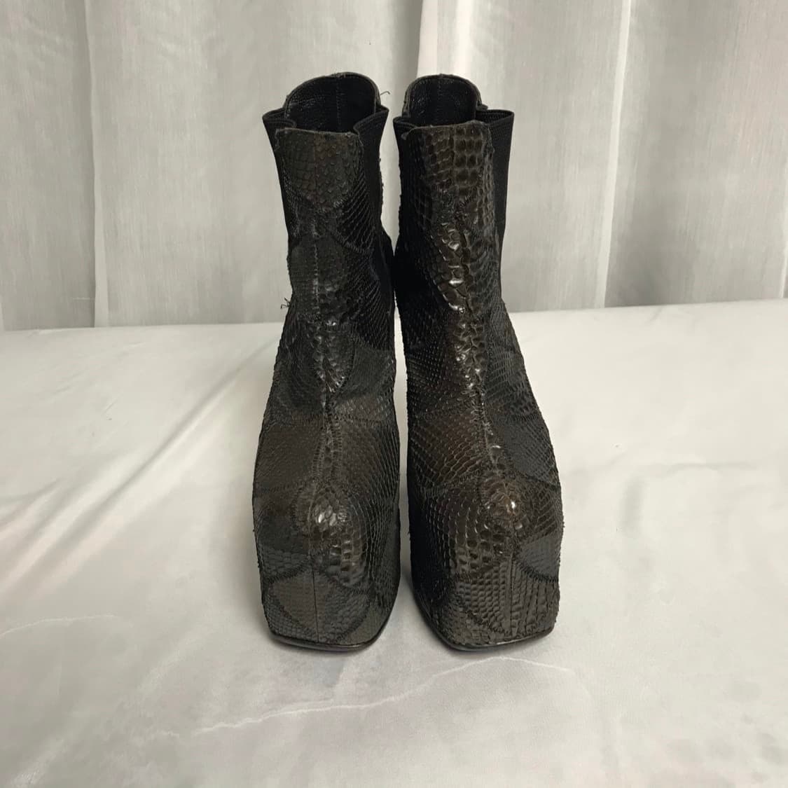히스테릭글래머 파이톤 패치워크 힐 부츠 상품이미지6