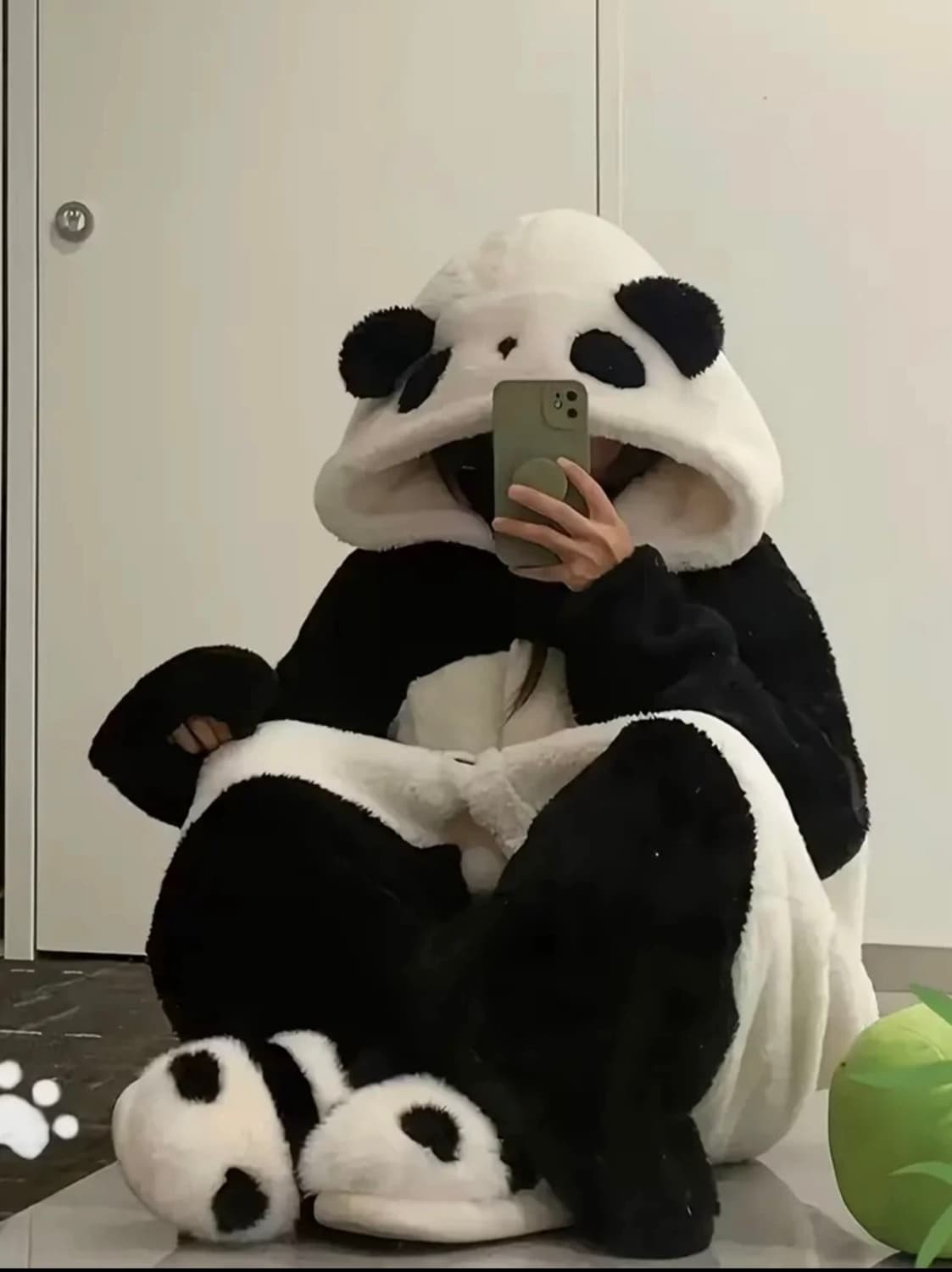 새상품 판다 잠옷과 신발 세트 팝니다 상품이미지1