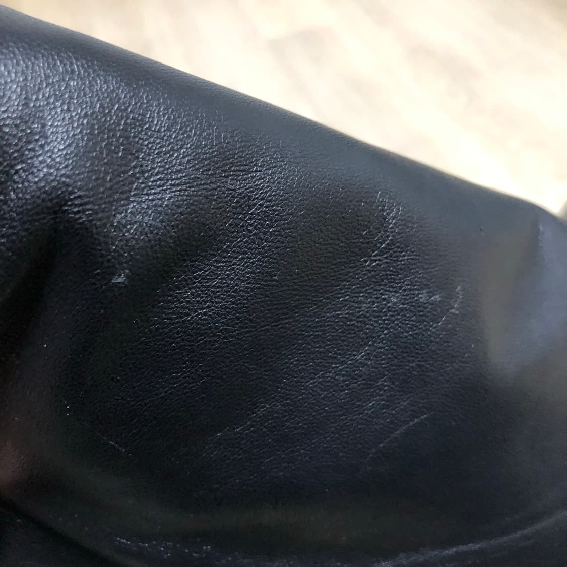 (100) 델피노 골프 소가죽 싱글 집업 가죽 자켓 블랙 상품이미지8