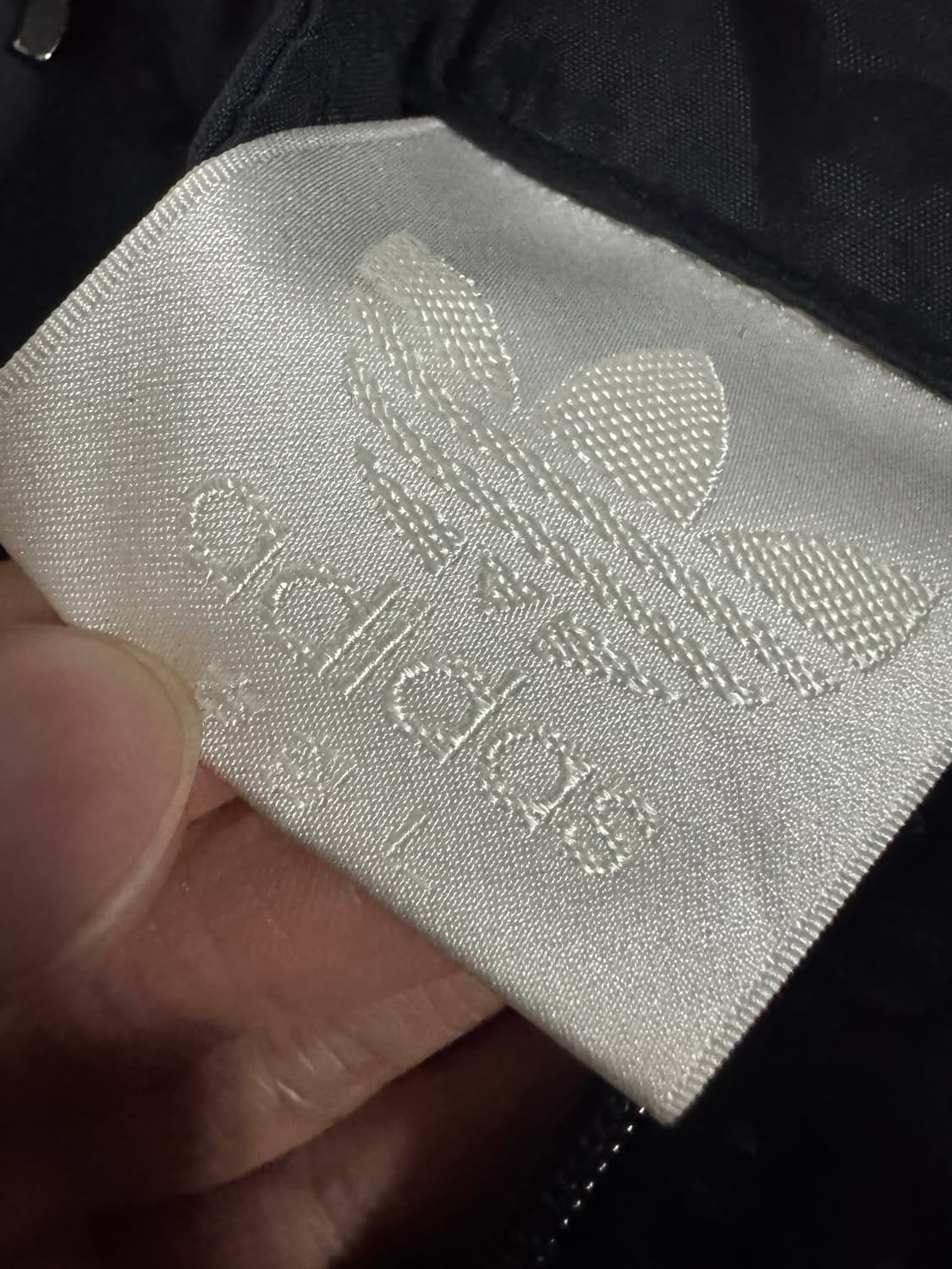 아디다스 커스텀 리메이크 빅 로고 후드 바람막이 L ~ XL 블랙 상품이미지3