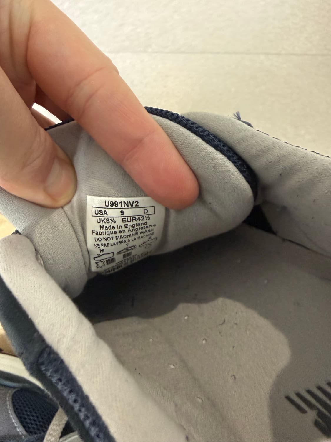 뉴발란스 991 v2 UK 네이비 270 상품이미지2